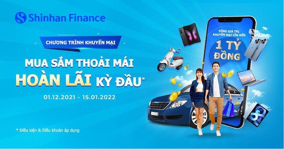 Thẻ tín dụng THE FIRST của Shinhan Finance giúp bạn thực hiện các ước mơ sở hữu xe, điện thoại, máy tính dễ dàng